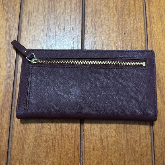 EUC Kate Spade wallet in wine color - Picture 2 of 3